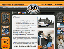 Tablet Screenshot of jdreliableheating.com